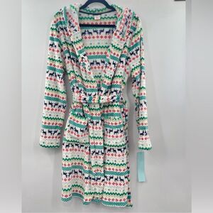 3For$20  Cat & Jack Holiday Bathrobe Reindeers Size XL 16-18 kids